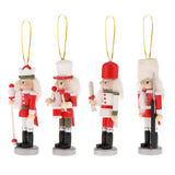 Maxbell Nutcracker Soldier Classic Decor Christmas Tree Holiday Party Decor 4pcs