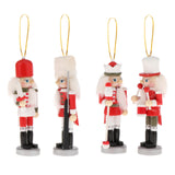 Maxbell Nutcracker Soldier Classic Decor Christmas Tree Holiday Party Decor 4pcs