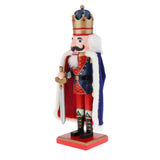 Maxbell Wooden Nutcracker Doll King with Crown Christmas Party Decoration Style 1