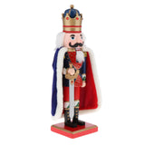 Maxbell Wooden Nutcracker Doll King with Crown Christmas Party Decoration Style 1