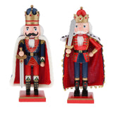 Maxbell Wooden Nutcracker Doll King with Crown Christmas Party Decoration Style 1