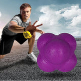 Maxbell Coordination Reflex Agility Hexagonal Tennis Fitness Reaction Ball Purple