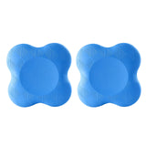 Maxbell 2pcs Nonslip Yoga Mat Knee Pad Fitness Plank Pilates Gym Square Light Blue