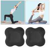 Maxbell 2pcs Nonslip Yoga Mat Knee Pad Fitness Plank Pilates Gym Square Black