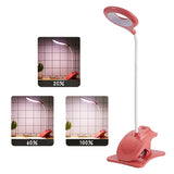 Maxbell USB Flexible LED Light Book Reading Clip-on Lamp Clamp Beside Bed Desk Table Pink 3