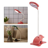 Maxbell USB Flexible LED Light Book Reading Clip-on Lamp Clamp Beside Bed Desk Table Pink 3