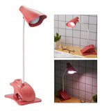 Maxbell USB Flexible LED Light Book Reading Clip-on Lamp Clamp Beside Bed Desk Table Pink 2