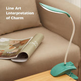 Maxbell USB Flexible LED Light Book Reading Clip-on Lamp Clamp Beside Bed Desk Table Green 1