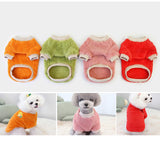 Maxbell Soft Dog Jumpsuit Winter Dog Clothes Small Puppy Coat Pet Outfits Green