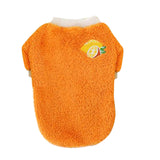 Maxbell Soft Dog Jumpsuit Winter Dog Clothes Small Puppy Coat Pet Outfits Orange