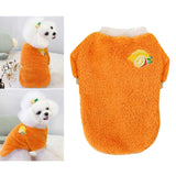 Maxbell Soft Dog Jumpsuit Winter Dog Clothes Small Puppy Coat Pet Outfits Orange