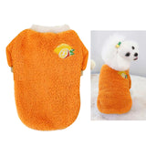 Maxbell Soft Dog Jumpsuit Winter Dog Clothes Small Puppy Coat Pet Outfits Orange