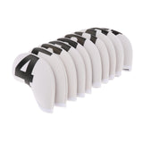 Maxbell 10Pcs Golf Iron Headcover Waterproof Head Cover Golfer Protection 4-9,A~X White