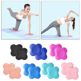 Maxbell 2pcs Nonslip Yoga Mat Knee Pad Fitness Plank Pilates Gym Square Pink