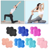 Maxbell 2pcs Nonslip Yoga Mat Knee Pad Fitness Plank Pilates Gym Square Pink