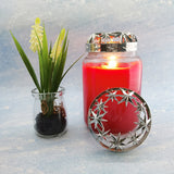 Maxbell Jar Candle Topper Lid Shades Candles Burn Evenly Aromatherapy 85x28mm