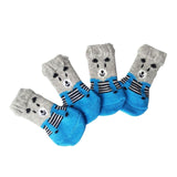 Maxbell 4 Cute Pet Cat Puppy Dog Socks Anti-slip Paw Protector L Bear