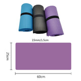 Maxbell 60x25cm Non-Slip Yoga Mat Knee Pad Cushion Exercise Plank Pilates Travel Gym Pink