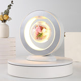 Maxbell Levitating Air Preserved Flower Light up LED Light Magnetic Bonsai White