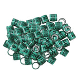 Maxbell 100pcs Identify Dove Rings Leg Rings Pigeon Bands for Canary Green