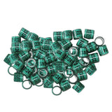 Maxbell 100pcs Identify Dove Rings Leg Rings Pigeon Bands for Canary Green