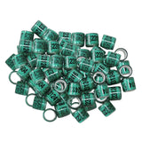 Maxbell 100pcs Identify Dove Rings Leg Rings Pigeon Bands for Canary Green