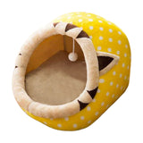 Maxbell Dog Bed for Puppy Cats Soft House Soft Warm Pet Beds for Small Dogs Yellow-M