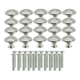 Maxbell 20x Door Knobs Cabinet Handles Cupboard Drawer Kitchen Stainless Steel DIY