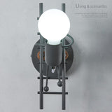 Maxbell Humanoid Creative Wall Light Indoor Lamp Wall Sconce Lights Art Decor Gray