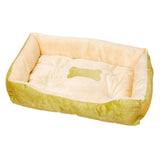 Maxbell Soft Warm Pet Bed Dog Cat Cozy Cushion Mats Plush Bed Blanket Green 43x30CM