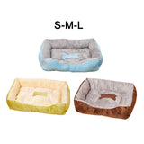 Maxbell Soft Warm Pet Bed Dog Cat Cozy Cushion Mats Plush Bed Blanket Green 43x30CM