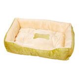 Maxbell Soft Warm Pet Bed Dog Cat Cozy Cushion Mats Plush Bed Blanket Green 43x30CM