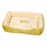 Maxbell Soft Warm Pet Bed Dog Cat Cozy Cushion Mats Plush Bed Blanket Green 43x30CM