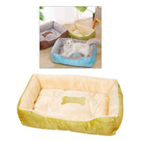 Maxbell Soft Warm Pet Bed Dog Cat Cozy Cushion Mats Plush Bed Blanket Green 43x30CM