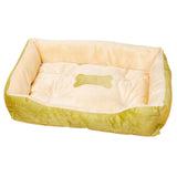 Maxbell Soft Warm Pet Bed Dog Cat Cozy Cushion Mats Plush Bed Blanket Green 43x30CM