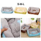 Maxbell Soft Warm Pet Bed Dog Cat Cozy Cushion Mats Plush Bed Blanket Green 43x30CM