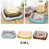 Maxbell Soft Warm Pet Bed Dog Cat Cozy Cushion Mats Plush Bed Blanket Green 43x30CM