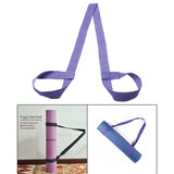 Maxbell Cotton Yoga Mat Strap Pilates Mat Carrier Fitness Stretchy Loop Light Purple