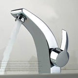 Maxbell Unique Design Deck Mount Full Copper Bathroom Basin Faucet Mixer Water Tap