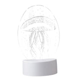 Maxbell LED 3D Nightlight Beside Acrylic Laser engraving USB Night Lamp Jellyfish