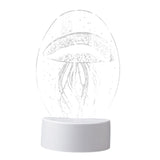 Maxbell LED 3D Nightlight Beside Acrylic Laser engraving USB Night Lamp Jellyfish