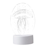 Maxbell LED 3D Nightlight Beside Acrylic Laser engraving USB Night Lamp Jellyfish