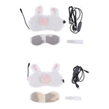 Maxbell Cute 3D USB Steam Heating Eye Mask Sleeping Mask Soft Eyes Eyemask Cassia seed