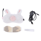 Maxbell Cute 3D USB Steam Heating Eye Mask Sleeping Mask Soft Eyes Eyemask Cassia seed