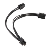 Maxbell Double 6Pin to 8Pin Graphics Card Power Supply Cable Line (20cm)