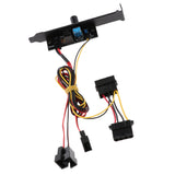 Maxbell Cooler Cooling Fan Speed Controller 3 Channels 3pin PC 12V Power PCI Bracket