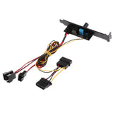 Maxbell Cooler Cooling Fan Speed Controller 3 Channels 3pin PC 12V Power PCI Bracket