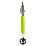 Maxbell Dual-use Double Head Stainless steel Fruit Carving Knive&Scoop Green