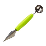 Maxbell Dual-use Double Head Stainless steel Fruit Carving Knive&Scoop Green