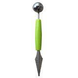 Maxbell Dual-use Double Head Stainless steel Fruit Carving Knive&Scoop Green